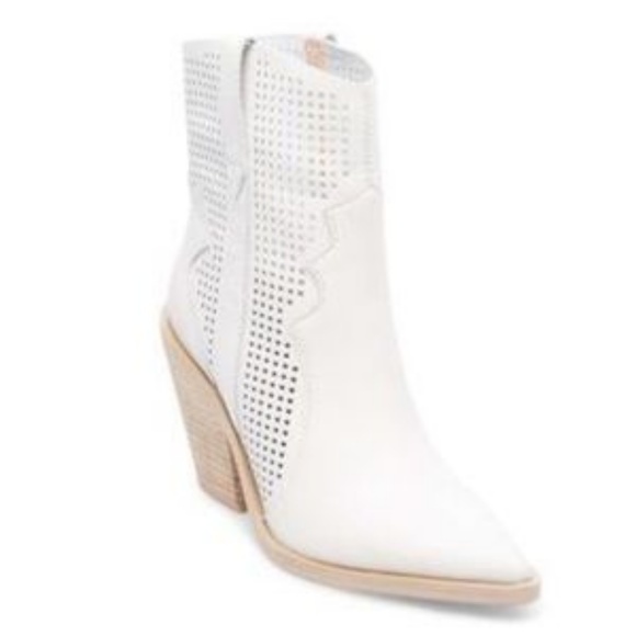 Steve Madden Violet White Leather boot - Picture 3 of 8